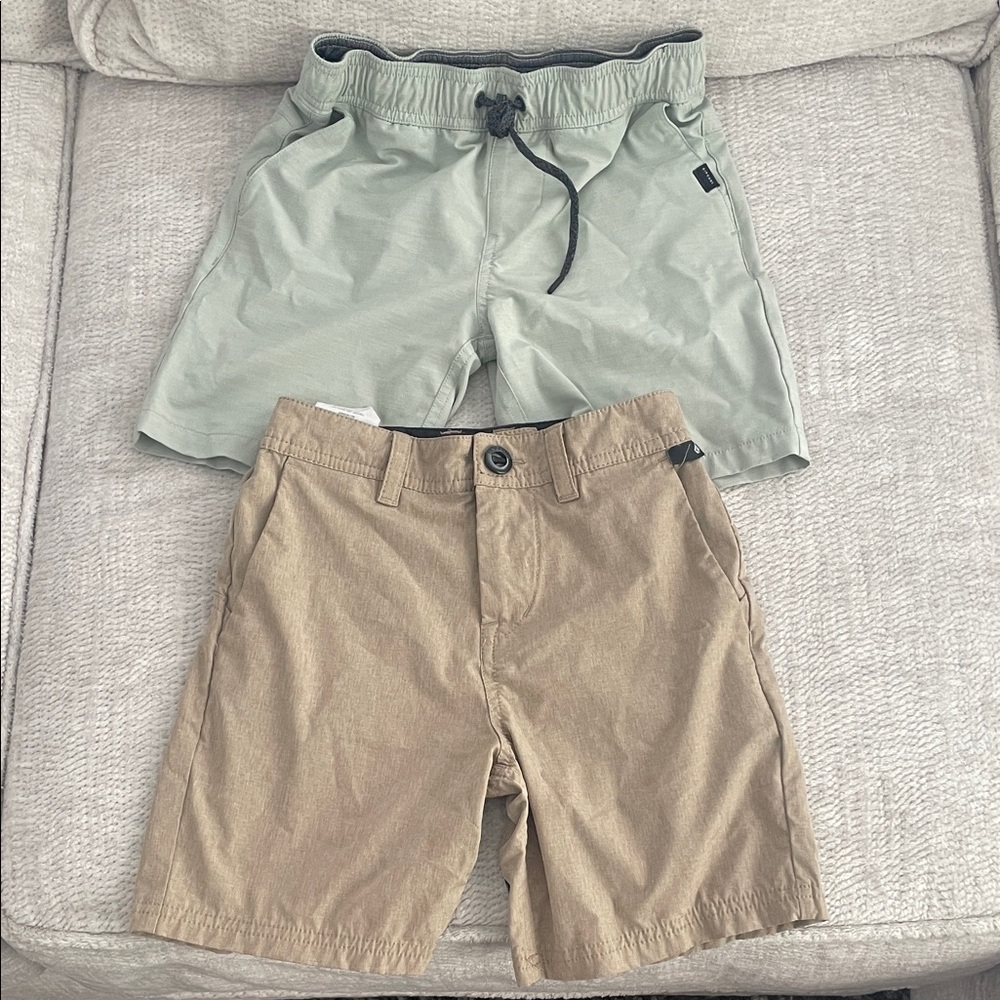 Volcom Kids Shorts - Sage Green and Khaki
